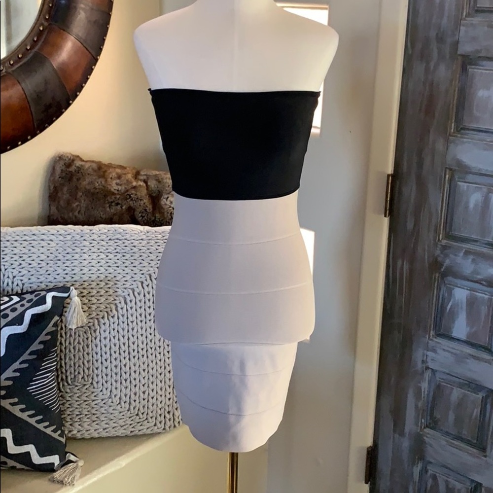 BCBGMAXAZRIA fitted mini dress